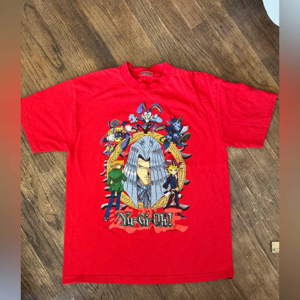 Vintage 90s Yu-Gi-Oh! Graphic T-Shirt Kids Rare Anime Tee